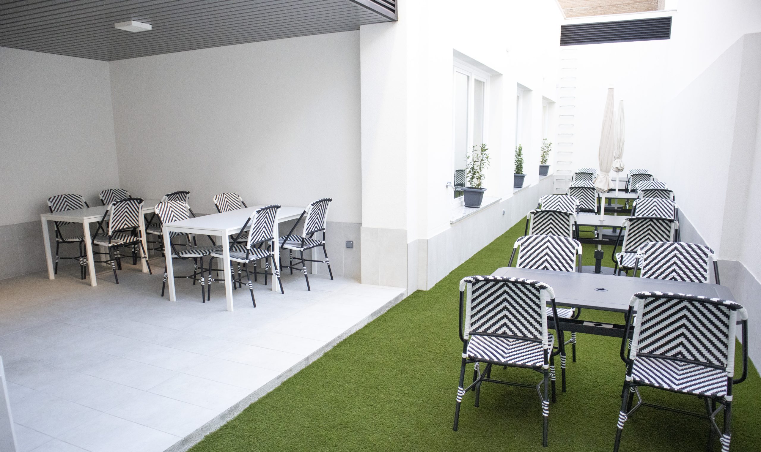 Terraza en coworking Madrid